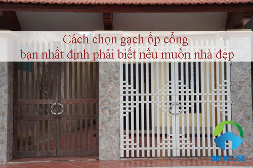gạch inax ốp trụ cổng