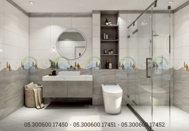 Bộ ba mẫu gạch ốp nhà tắm 30x60 Prime 17450 - 51 - 52 được rất nhiều gia đình lựa chọn cho công trình