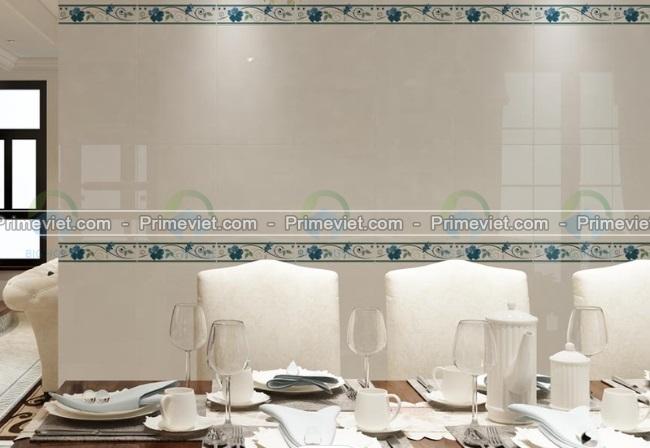 Phòng ăn ốp mẫu gạch 30x45 Viglacera B4500 trắng trơn đơn giản mà tinh tế gạch Viglacera 30x45 ốp tường trắng trơn Viglacera B4500