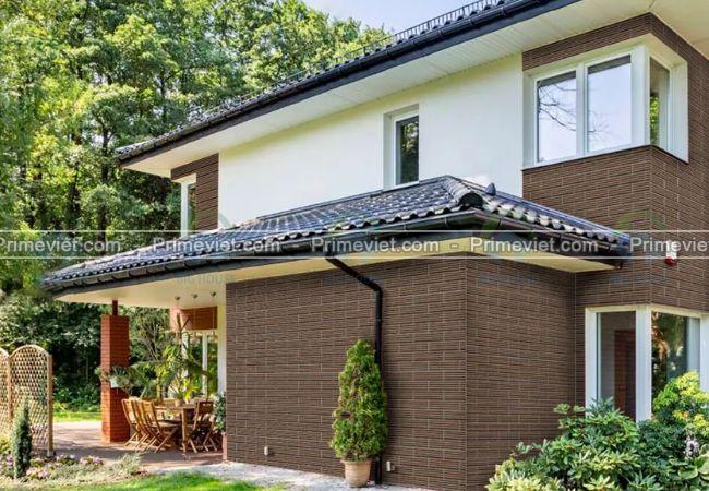 Gạch 30x45 còn được dùng để ốp trang trí mặt tiền nhà Gạch 30x45 còn được dùng để ốp trang trí mặt tiền nhà