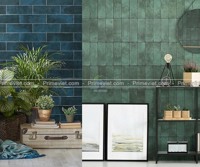 Gạch ốp tường 10x30 tone xanh Gạch ốp tường 10x30 tone xanh