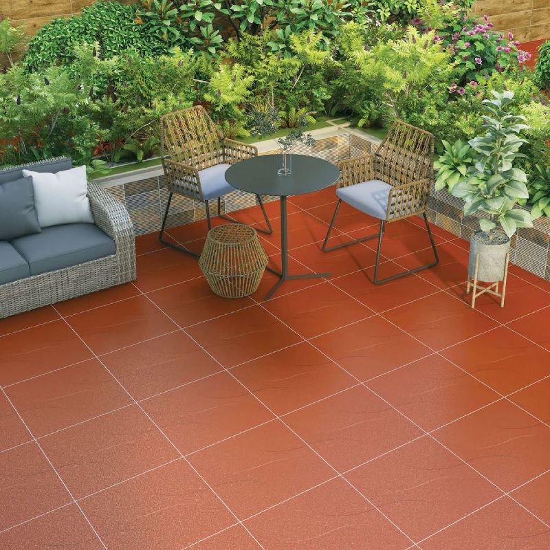 Gạch đỏ cotto Hạ Long lát nền sân vườn 60x60