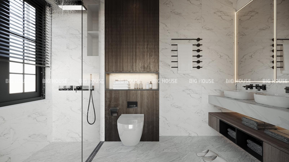 gạch màu trắng vân mây 30x60 Đồng Tâm 3060thachdong007-h