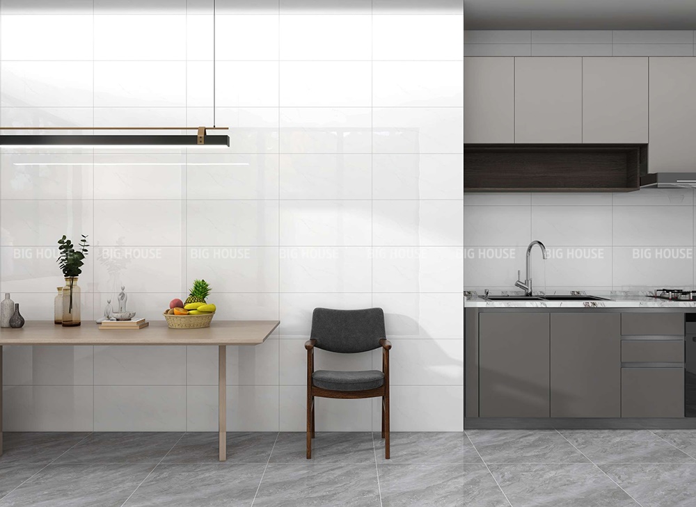 Tường phòng bếp sáng sủa, sạch sẽ với mẫu gạch Prime 29331 Tường phòng bếp sáng sủa, sạch sẽ với mẫu gạch Prime 29331