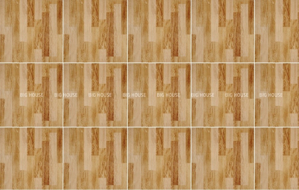 Hình ảnh mẫu gạch giả gỗ lát sàn 600x600 màu vàng cam.
