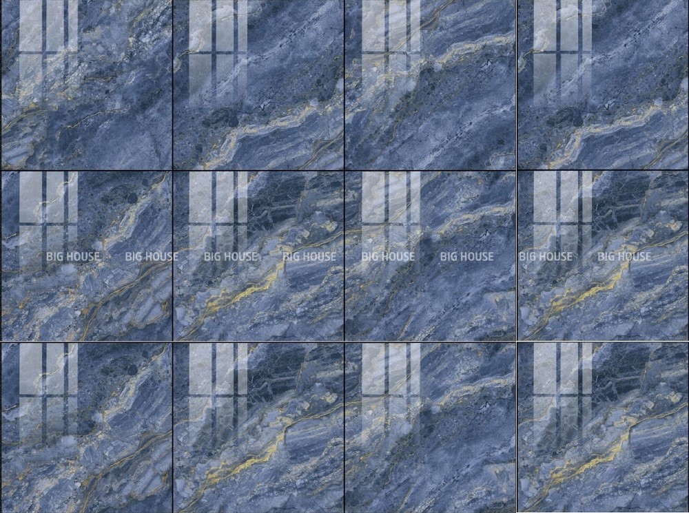 Texture gạch vân đá màu xanh biển 60x60 tươi mát.