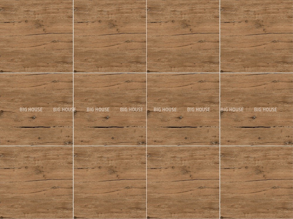 Map gạch 600x600 vân gỗ màu nâu vàng.