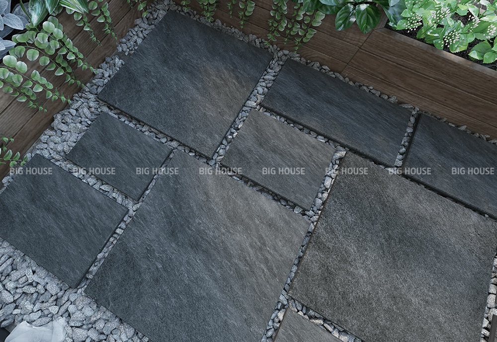 Ứng dụng lát sân vườn của gạch Catalan 60x60