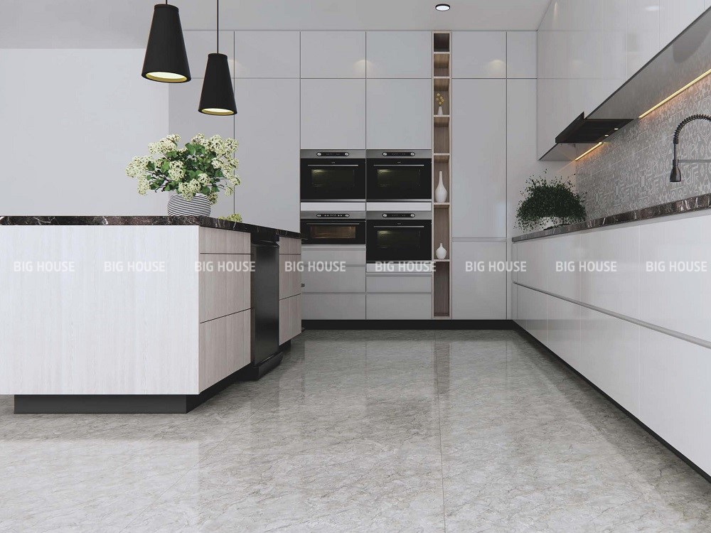 Mẫu gạch Viglacera CLGP806 80x80 màu xám sáng