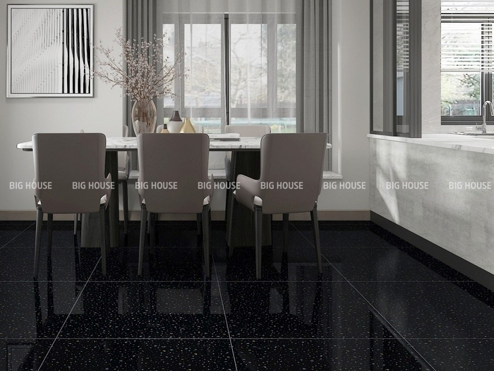 gạch giả đá hoa cương 80x80 lát phòng ăn gạch giả đá hoa cương 80x80 lát phòng ăn