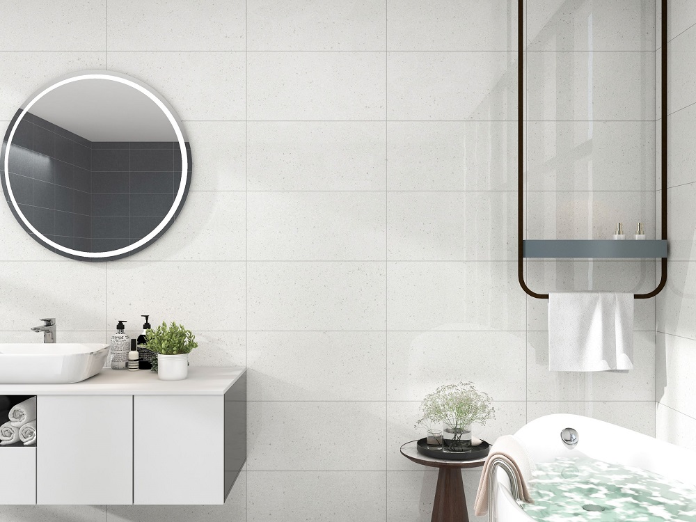 Hình ảnh thực tế của mẫu gạch terrazzo 300x600 Prime 3E12 Hình ảnh thực tế của mẫu gạch terrazzo 300x600 Prime 3E12