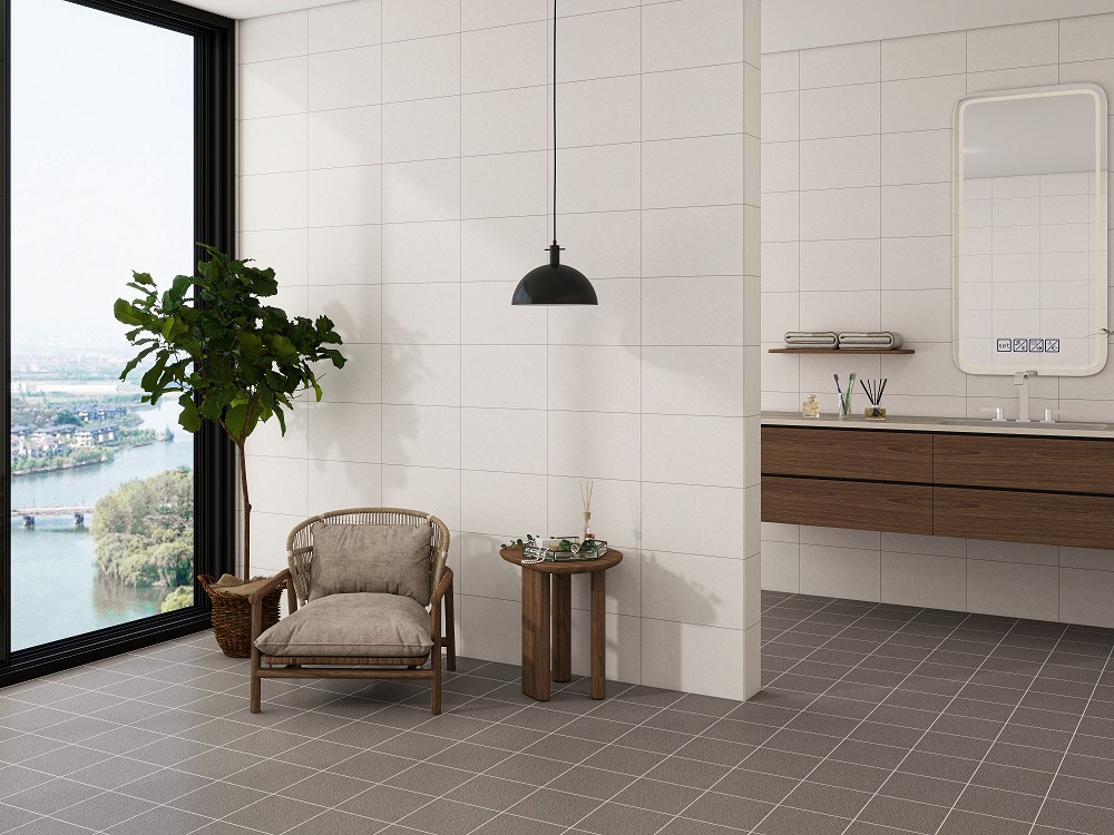 Hình ảnh thực tế của mẫu gạch terrazzo 300x600 Prime 3E43
