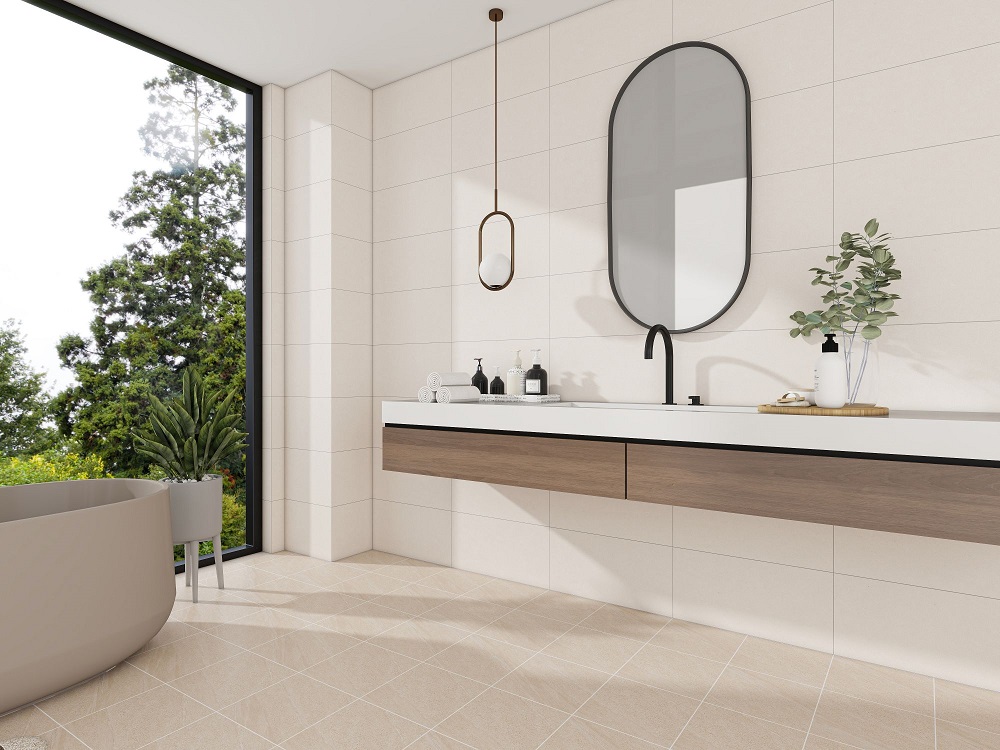 Hình ảnh thực tế của mẫu gạch terrazzo 300x600 Prime 3E44