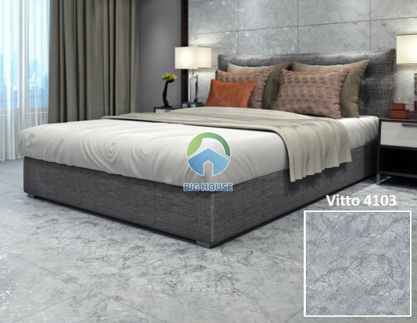 Gạch Vitto 4103 với họa tiết vân đá xám