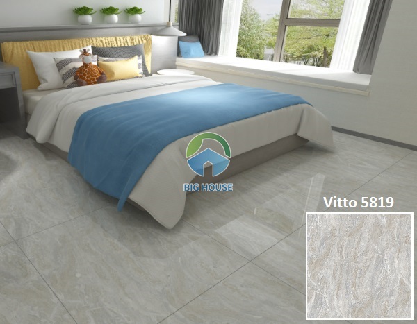 Phòng ngủ với vẻ đẹp hài hòa khi lát gạch Vitto 5819