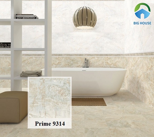 Prime 9314 là mẫu gạch vân đá men matt chống trơn trượt. Những họa tiết sắc nét, chân thực của gạch mang đến nét ấn tượng đặc biệt cho nhà tắm