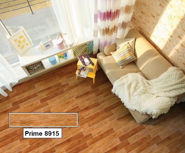 Mẫu gạch Prime 8915 màu nâu gỗ toát lên sự ấm cúng cho không gian sử dụng 
