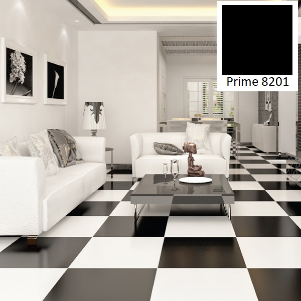 Mẫu gạch lát sàn Prime 8201 80x80 thích hợp cho những người thích tông màu tương phản