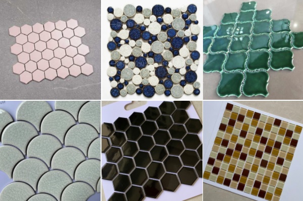 Mẫu gạch mosaic nhà tắm đa dạng mẫu mã