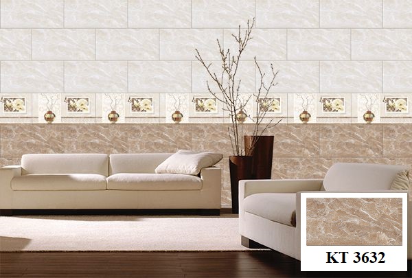 Với bề mặt được mài bóng, mẫu gạch trang trí KT3632 của thương hiệu Viglacera mang tới vẻ đẹp sang trọng lôi cuốn cho phòng khách