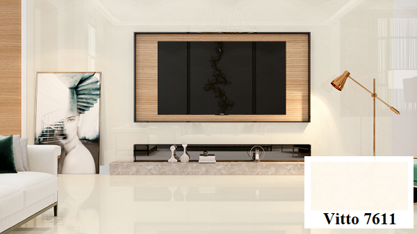 Nếu yêu thích nét đẹp hiện đại,vmẫu gạch ốp phòng khách Vitto 7611 chính là lựa chọn hoàn hảo cho bạn