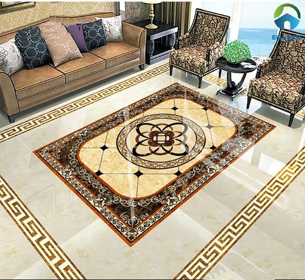 Top 10 mẫu gạch thảm lát phòng khách đượm phong cách và nhuần nhuyễn